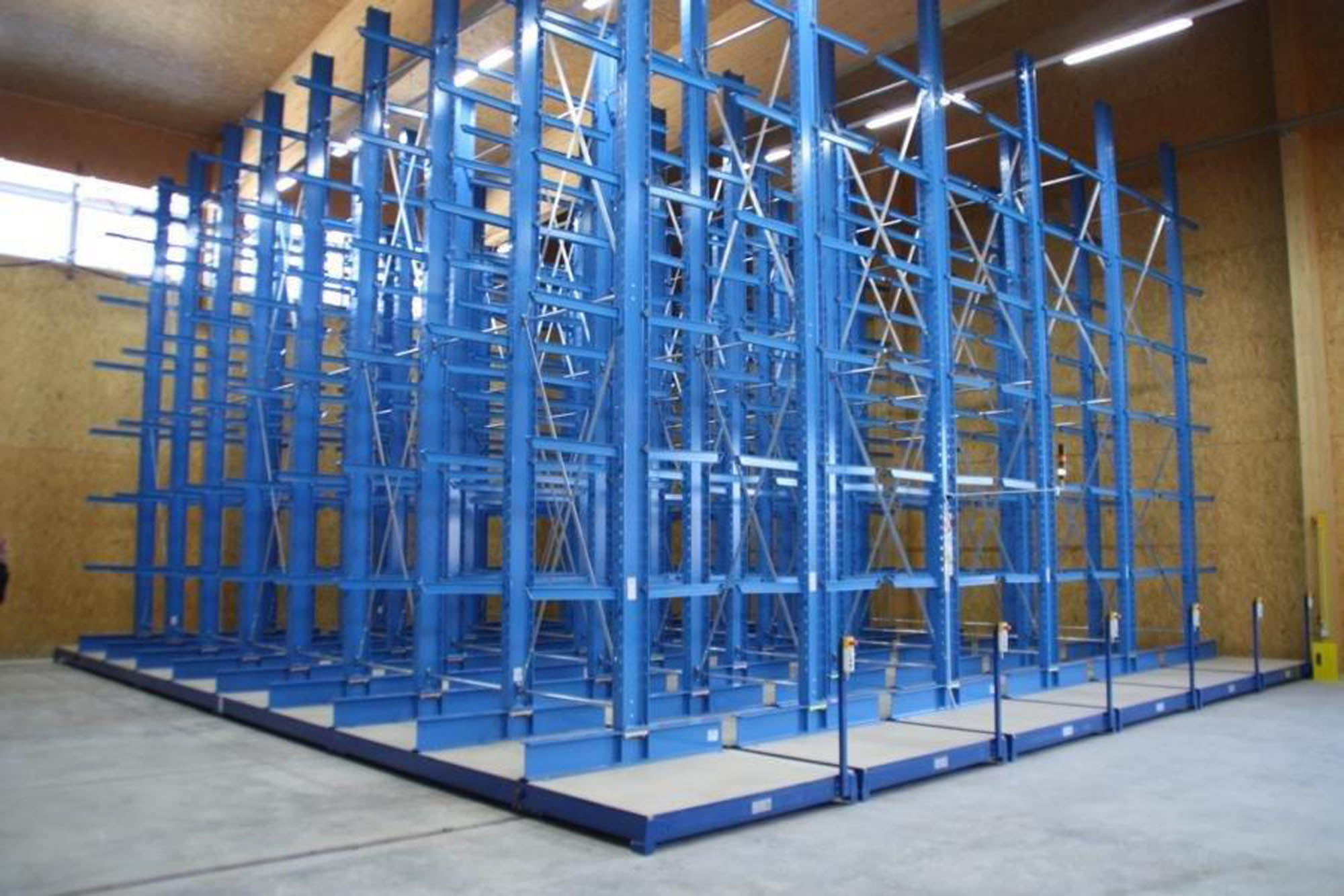Estantes móveis Estantes cantilever